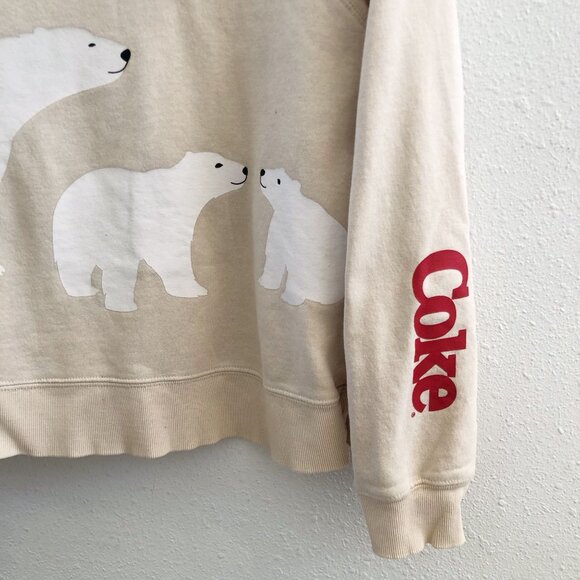 WILDFOX  Coca Cola Polar Bear Sweatshirt Size Small - Picture 5 of 10